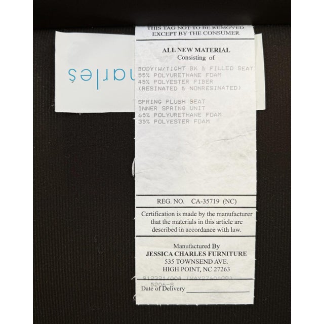 Jessica Charles Leather Swivel Club Chair For Sale - Image 9 of 9