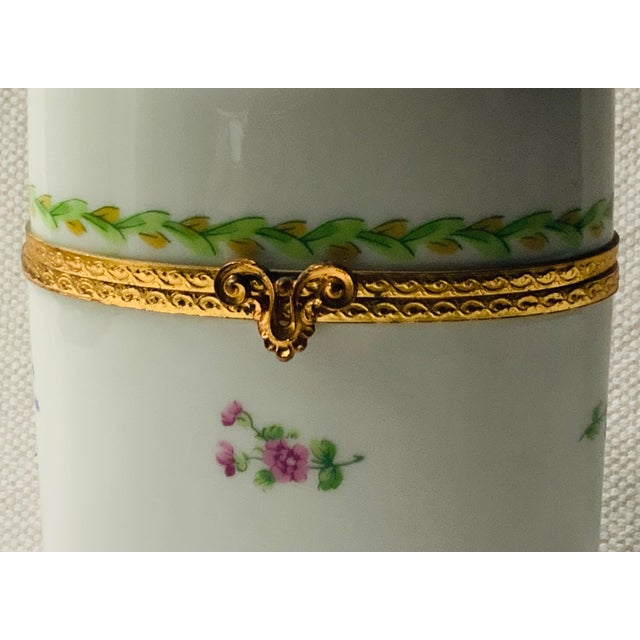 Limoges Porcelain Lidded Box With Bronze Mounts For Sale - Image 13 of 18