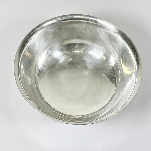 1970s Vintage Hollywood Regency Chippendale Gorham Silverplate Revere Serving 8” Footed Serving Bowl For Sale - Image 6 of 8