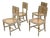 Set of Four French 18th Century Painted Side Chairs with Liberal Arts Allegory For Sale