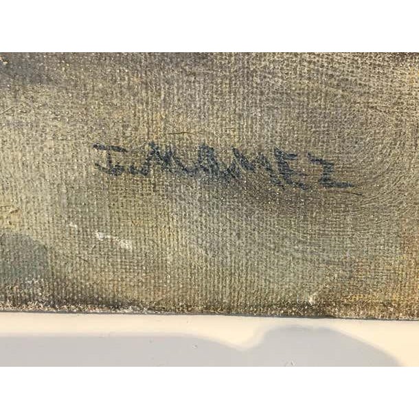 Carousel Oil Painting on Canvas by J. Mamez For Sale In Los Angeles - Image 6 of 6