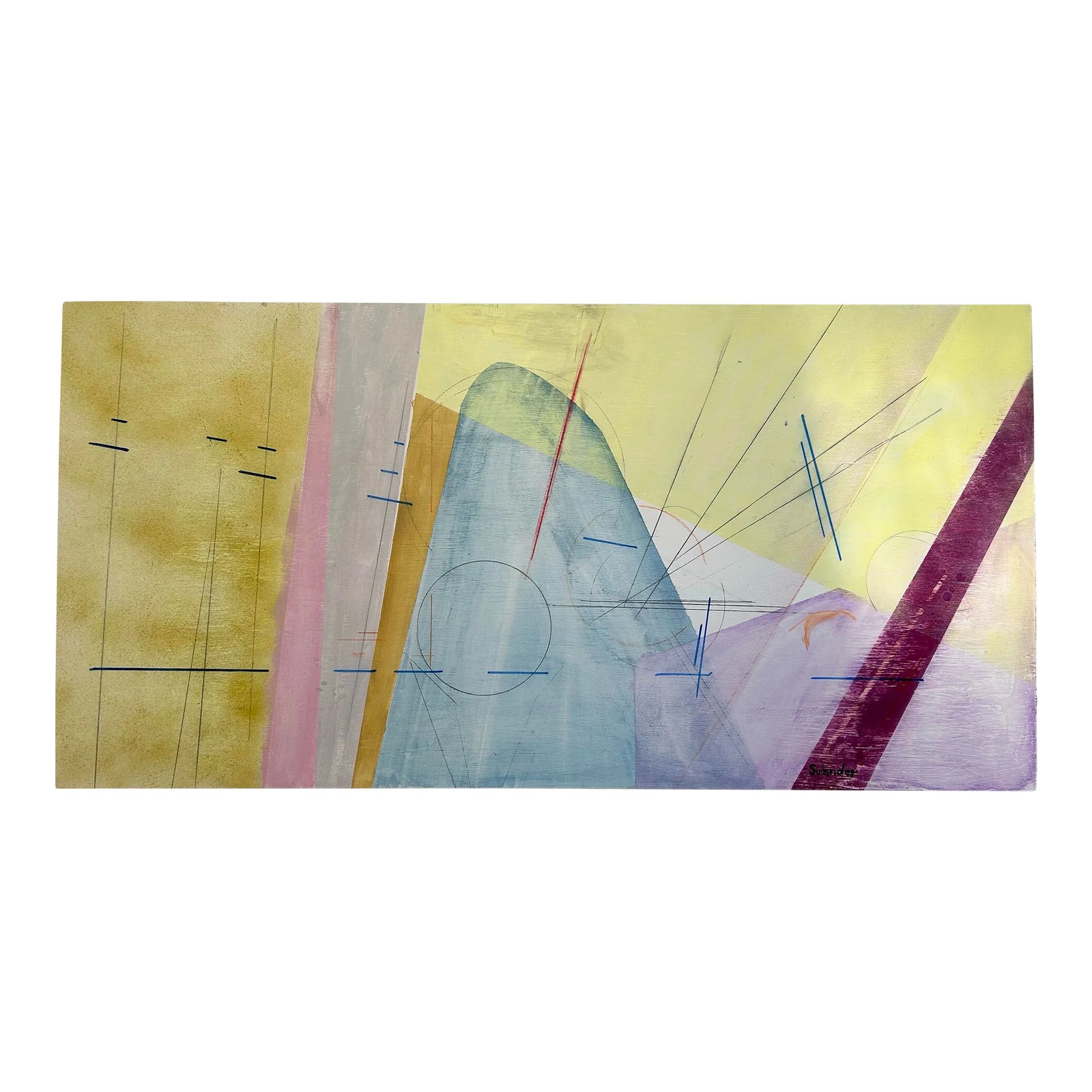 Abstract Composition No. 1009 Architectural Construct With Color and ...