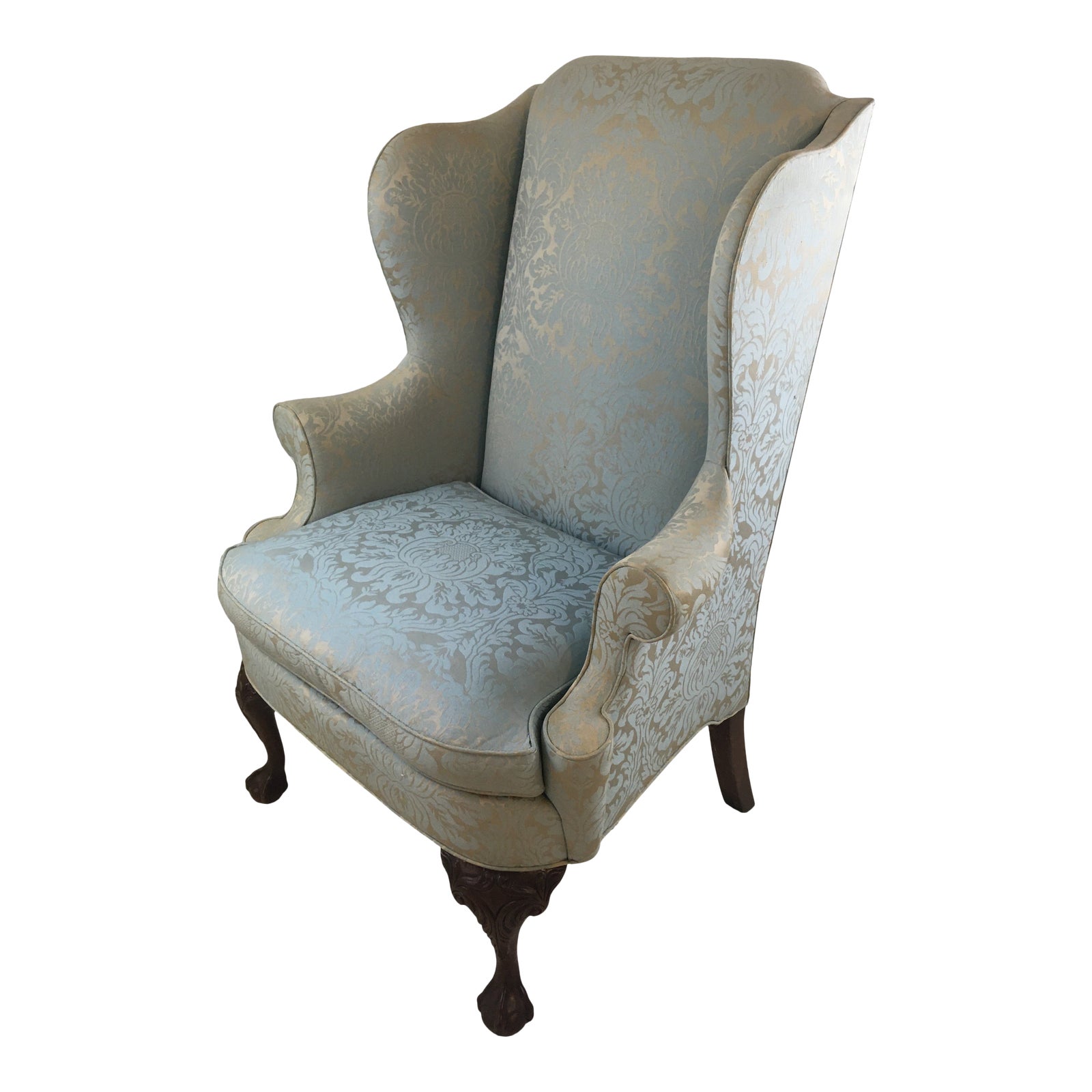 Vintage Wingback Chair Chairish