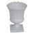 White Opaline Milk Glass Footed Urn Vase Pedestal Planter For Sale