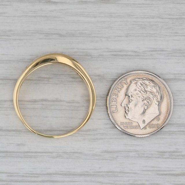 Metal 0.59ctw Diamond Ring 18k Yellow Gold Size 8.5 Wedding Band For Sale - Image 7 of 7