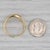 Metal 0.59ctw Diamond Ring 18k Yellow Gold Size 8.5 Wedding Band For Sale - Image 7 of 7