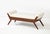 Modernist Bench. Walnut For Sale - Image 4 of 6