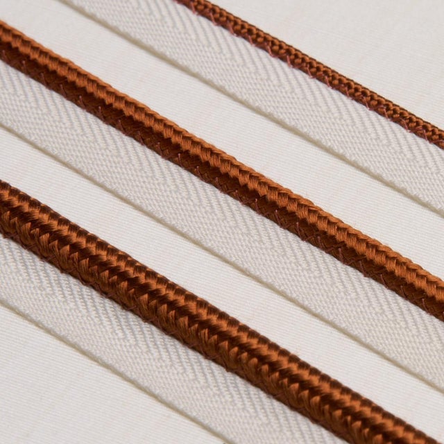 Traditional Sample - Schumacher Gustave Silk Lip Cord Medium Trim In Spice For Sale - Image 3 of 4
