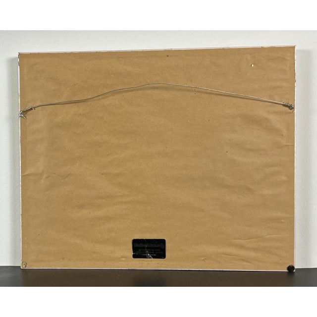 Late 20th Century Serene Snow Watercolor, Framed For Sale In Washington DC - Image 6 of 6