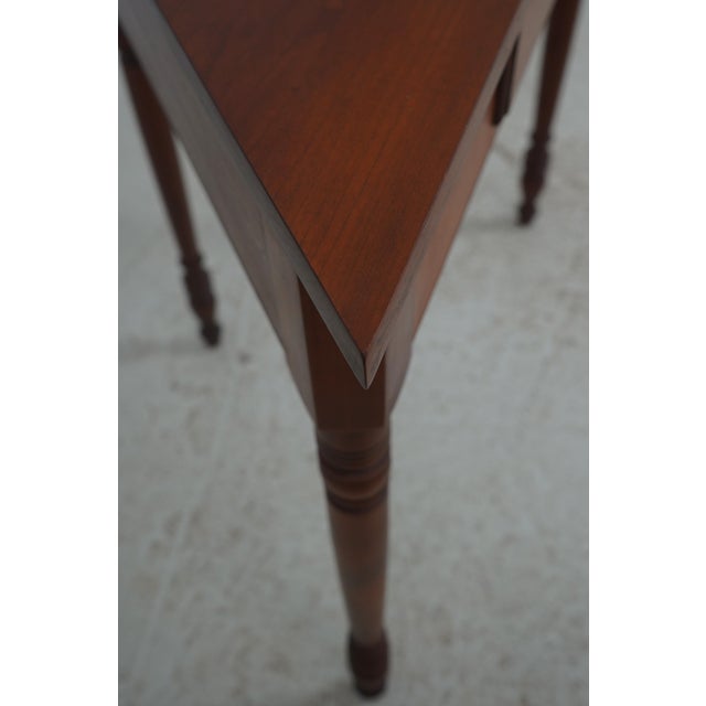 Eldred Wheeler Country Cherry Corner Table For Sale - Image 9 of 17