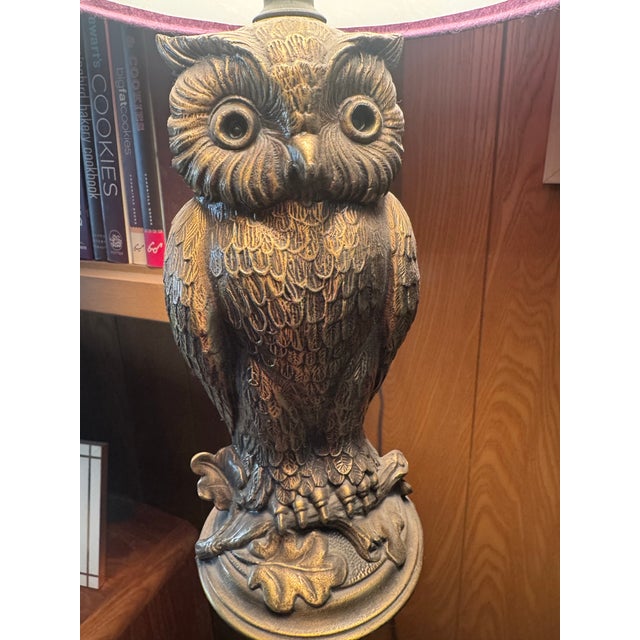 Gothic Owl Sconce in Brass by Loevsky & Loevsky, Circa 1960s For Sale - Image 3 of 12