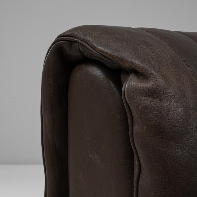 1960s Swiss Leather Sofa Ds 86 Attributed to De Sede For Sale - Image 9 of 18