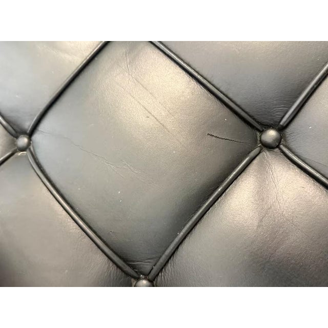 Leather Barcelona Chair by Ludwig Mies van der Rohe for Knoll Inc. For Sale - Image 9 of 18