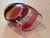 Cream 2003 Caleb Siemon Signed Studio Art Glass Oval Sommerso Vase - Ruby & Cream For Sale - Image 8 of 14