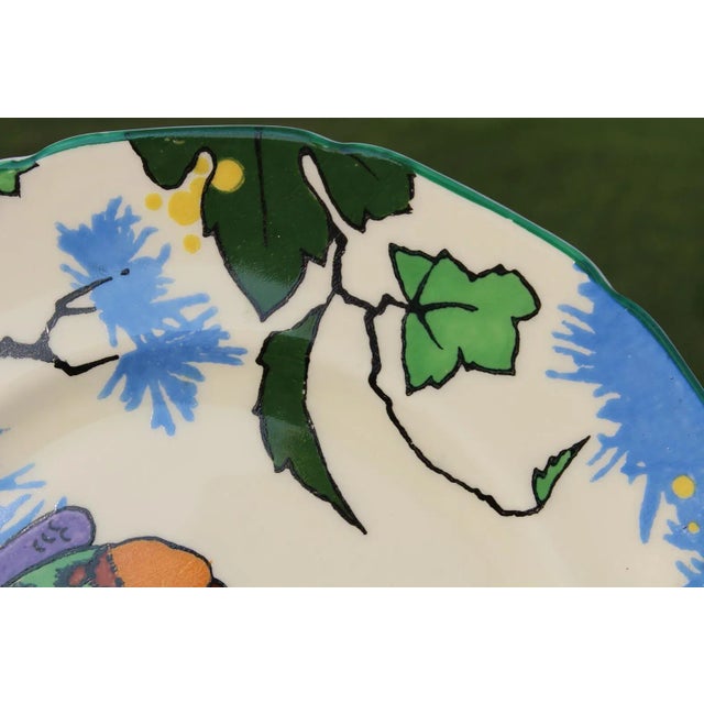 1930s Royal Doulton Art Deco Bird Dinner Plate For Sale - Image 10 of 13