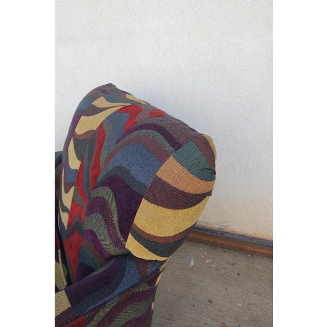 Mid 20th Century Mid 20th Century Colorfull Patchwork Club Chair in the Manners of Erik Jorgensen For Sale - Image 5 of 13