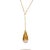 Brass Baroque Pearl Drop & Gold Pendant Chain Necklace For Sale - Image 8 of 10