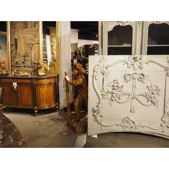 Large Painted Louis XVI Chateau Boiserie Overdoor, Circa 1760 For Sale - Image 12 of 12