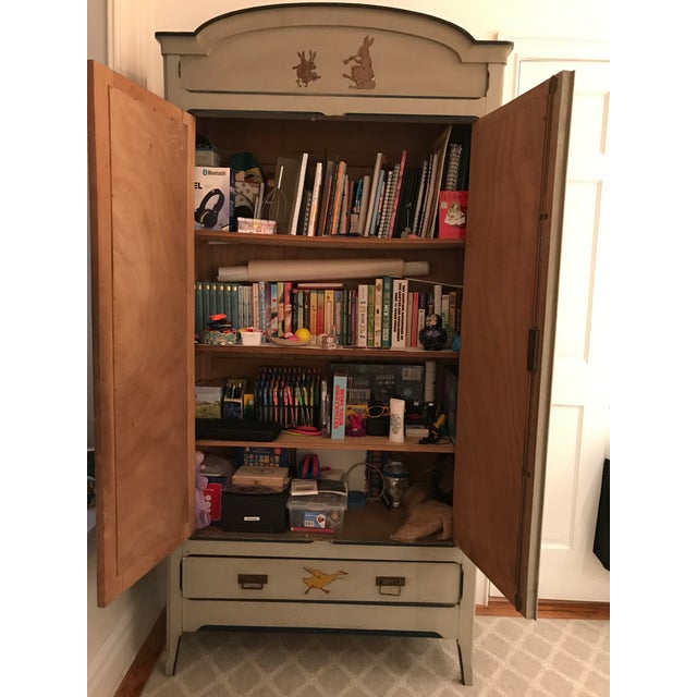 Early 21st Century Children's Antique French Armoire For Sale - Image 5 of 6