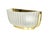 Mid-Century Italian Brass and Molded Glass Sconce For Sale - Image 9 of 9
