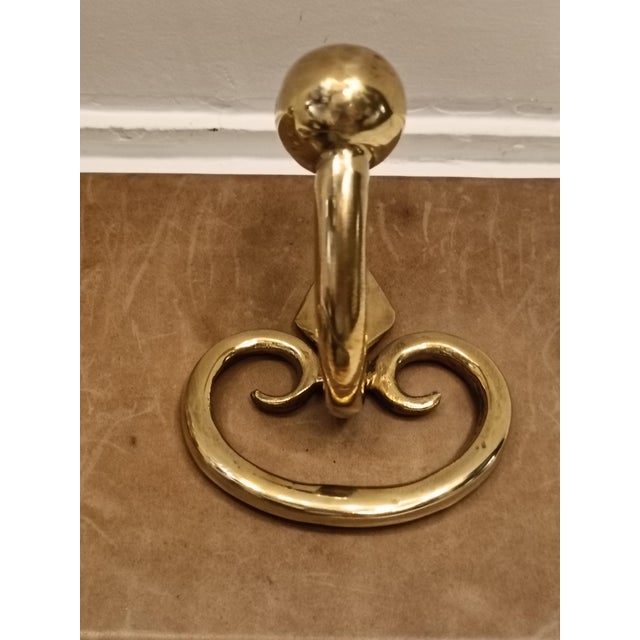 Brown Wall Coat Rack by Aldo Tramontano, Italy, 1960s For Sale - Image 8 of 9