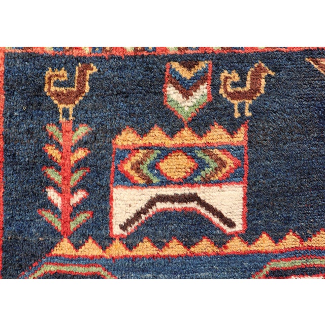 Colorful Antique Persian Lori Rug With All-Over Geometric Tribal Design 4'9 X 8'6 For Sale - Image 9 of 14