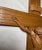 Antique Hand Carved Wood Religious Jesus Christ Crucifix Cross Sculpture God For Sale - Image 13 of 14