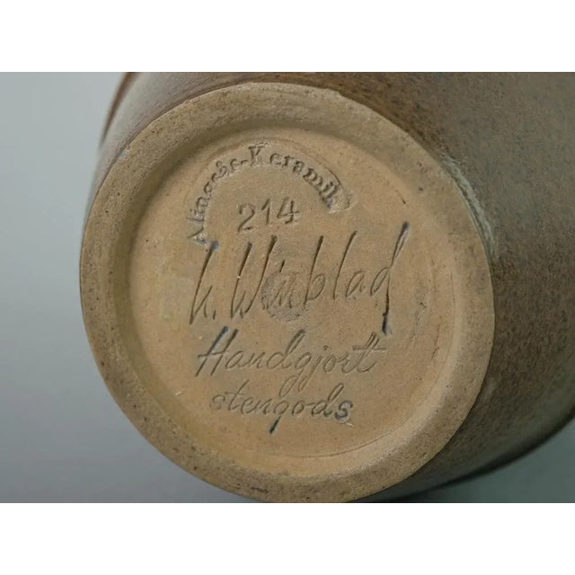 Ceramic Mid-Century Vase by Ulla Winblad for Alingsås, 1960s For Sale - Image 7 of 13