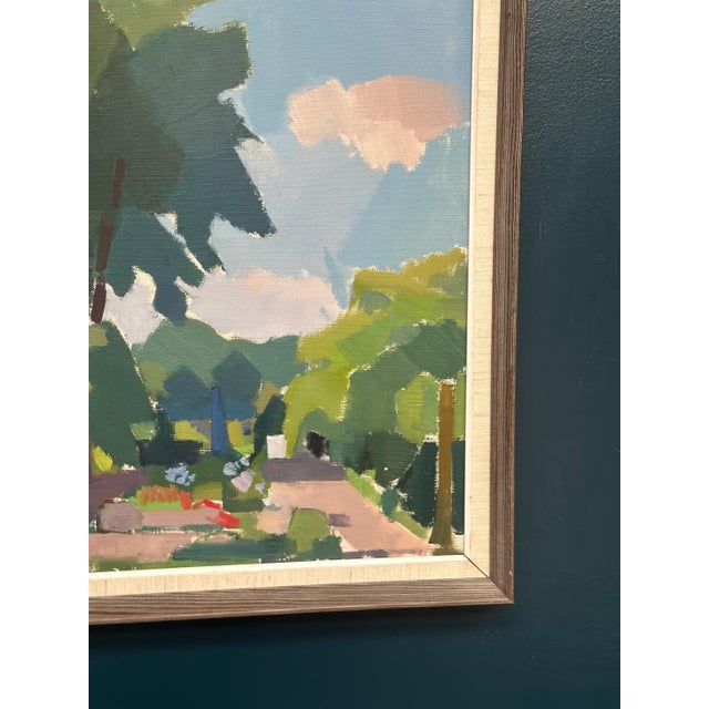 Richard Björklund, Garden, 1960s, Oil on Canvas, Framed For Sale - Image 4 of 17