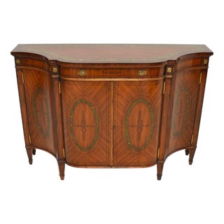 Sheraton Painted Satinwood Sideboard, 1950s For Sale