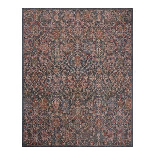 Loloi Winchester Denim / Sunset 18" x 18" Sample Rug For Sale