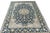 Kashan Oriental Rug in Blue & Cream For Sale - Image 4 of 13