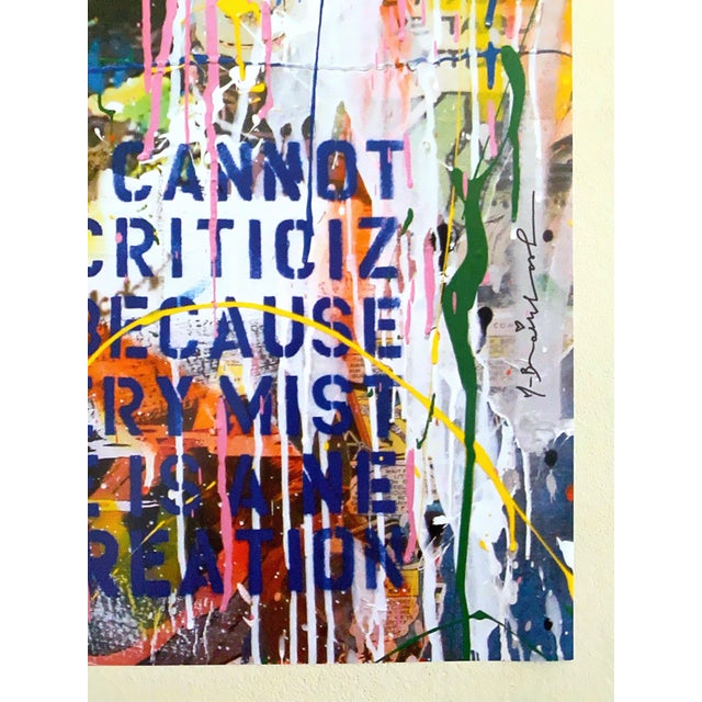 Pink Mr. Brainwash " All My Love " Rare Lithograph Print Pop Art Poster For Sale - Image 8 of 12