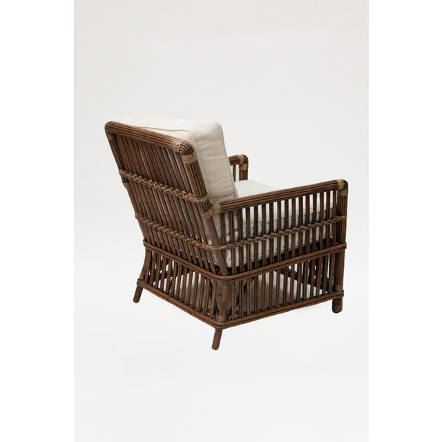 Handsome design replicating chairs used on FDR's yacht, the USS Potomac, during his presidency. With white cotton duck...