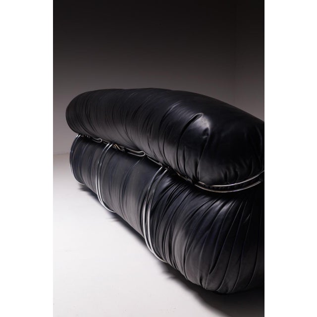 Soriana 3-Seater Sofa by Afra and Tobia Scarpa for Cassina, 1980s, in Very Good conditions. Designed 1970 to 1979 This...
