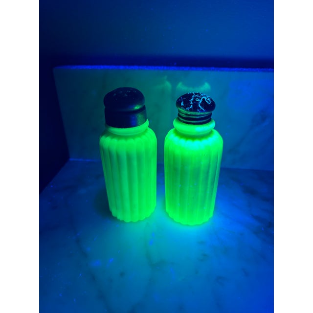 Late 19th Century Mt. Washington Burmese Art Glass Salt & Pepper Shakers - A Pair For Sale - Image 12 of 12