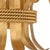Mignon chandelier features leaves wrapped with a rope in gold leaf over iron. The six electrified candles will provide a...