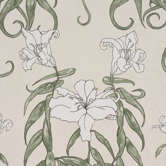 Contemporary SAMPLE - Schumacher x Backdrop Lady Lilith Wallpaper In Off White For Sale - Image 3 of 4