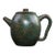 Mid 20th Century Lacquer Yixing Zisha Teapot, Abalone Shell Inlaid Swirl Pattern Chinoiserie Tea Ware For Sale