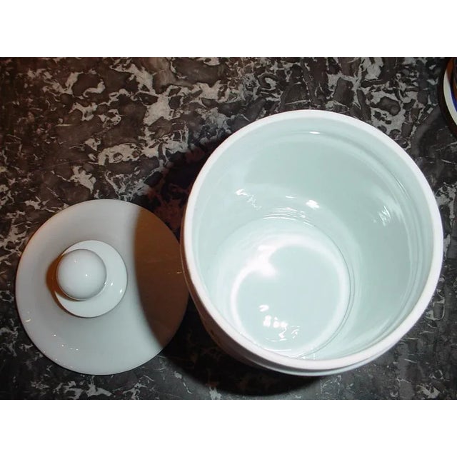 Highly collectable! A very nice French Apothecary pot made of porcelain by an artist from France. This pot was hand-...