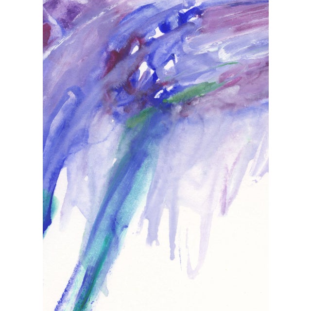 Molly Frances Abstract Modern Original Print in Purple and Blue by Molly Frances For Sale - Image 4 of 5