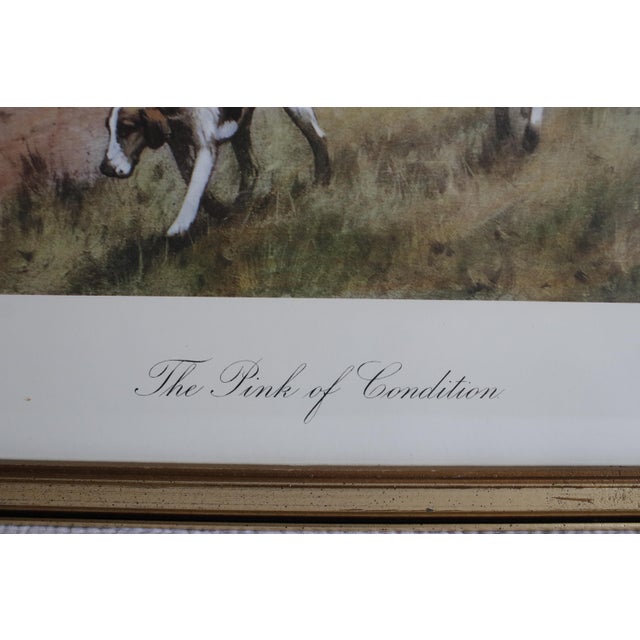 Realism Vintage Lithograph of a British Fox Hunting Scene "The Pink of Condition" by George Wright For Sale - Image 3 of 18
