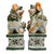 Mid 20th Century Mid 20th Century Chinese Famille Verte Style Glazed Ceramic Foo Dogs - A Pair For Sale - Image 5 of 10