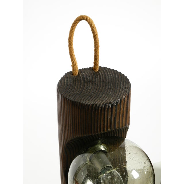 Table Lamps in Pine with Glass Globe Lampshade from Temde Leuchten, 1960s, Set of 2 For Sale - Image 14 of 18