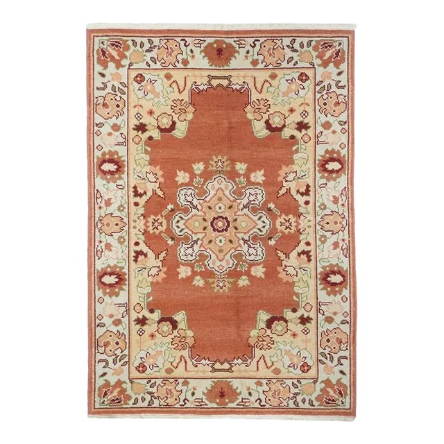Oushak Rug 4'1'' X 6'1'' For Sale
