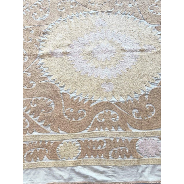 Textile 1970s Suzani Wall Hanging For Sale - Image 7 of 9
