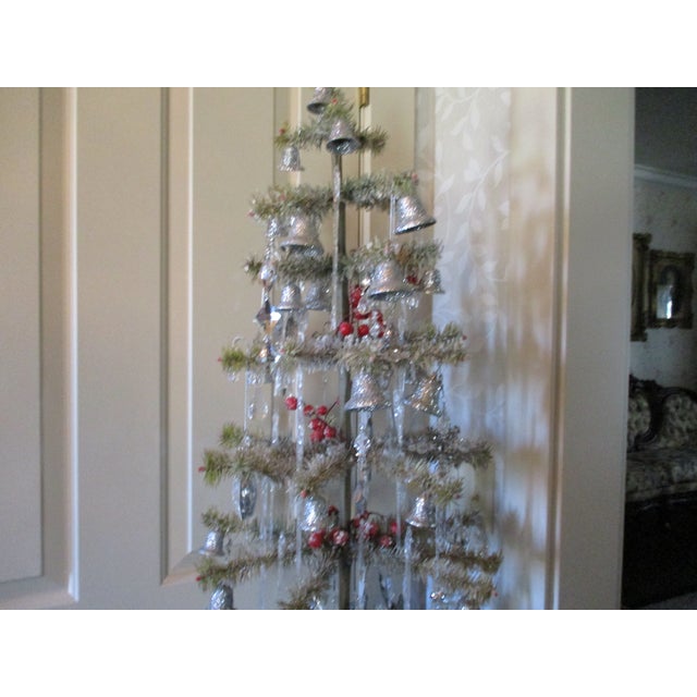 Old Replica of Antique First Artificial Christmas Tree With Ornaments Rare Find 36" For Sale - Image 4 of 16
