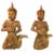 Gold 19th Century Teak Carved Large Gilt Siamese Figures - a Pair For Sale - Image 8 of 8