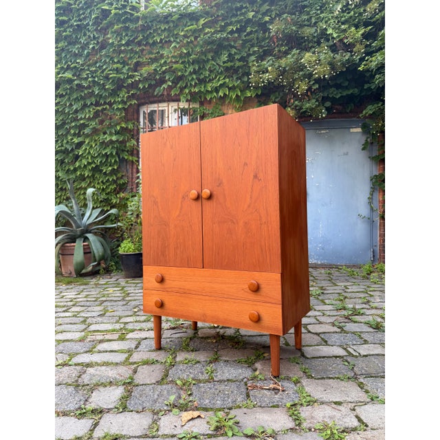 Teak Cabinet with Round Handles, Denmark For Sale - Image 11 of 11