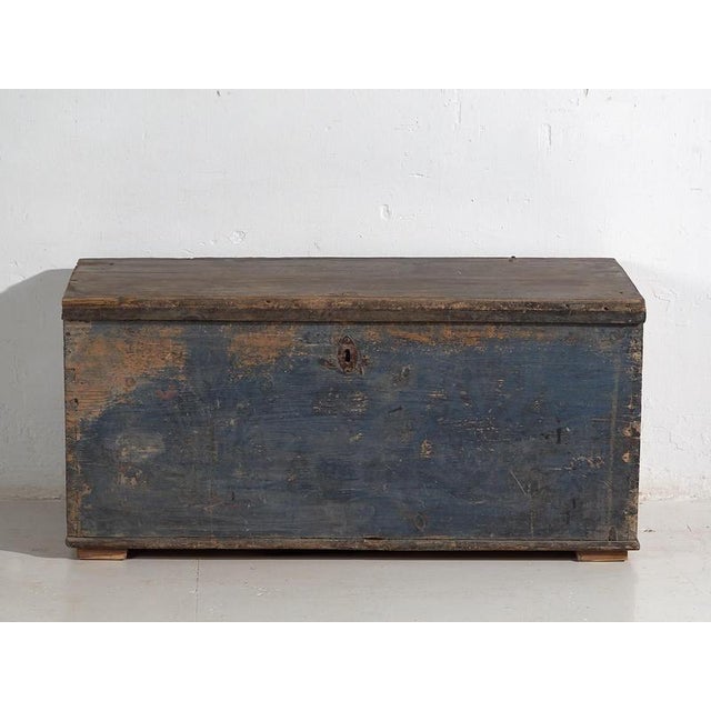 Antique Cobalt Blue Chest, 1920s For Sale - Image 11 of 17